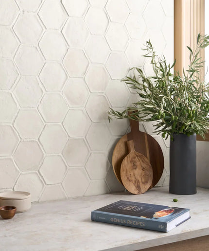 Terracotta Clay Presealed Hexagon Tile Matte 4"