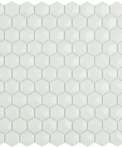 nordic 3d hexagon glass mosaic 1 4x1 4