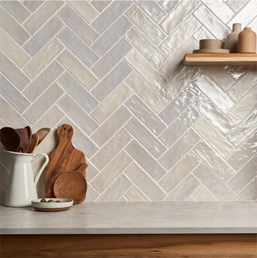 herringbone wall tile