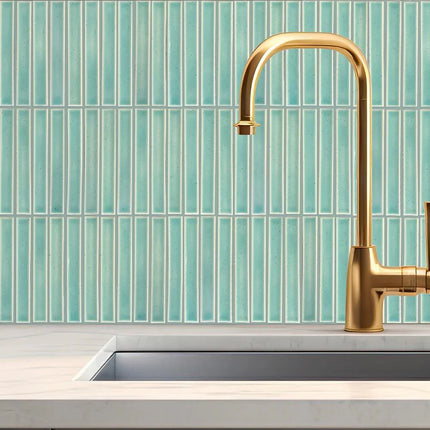 1x6 subway mosaic bars. Wall tiles in vertical or horizontal position 1" x 6"