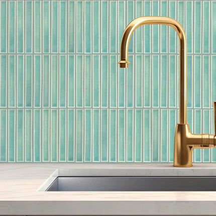 1x6 subway mosaic bars. Wall tiles in vertical or horizontal position 1" x 6"