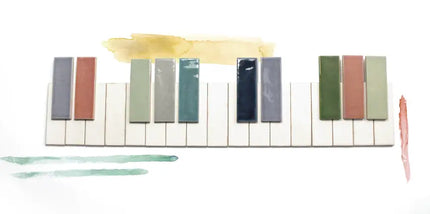 colour notes wall tile bars piano
