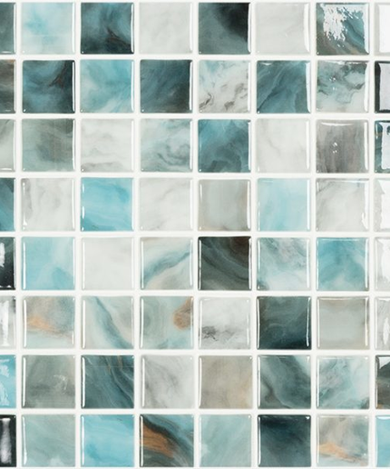 nature bright squares glass mosaic tile 1.5x1.5 br air force nature squares