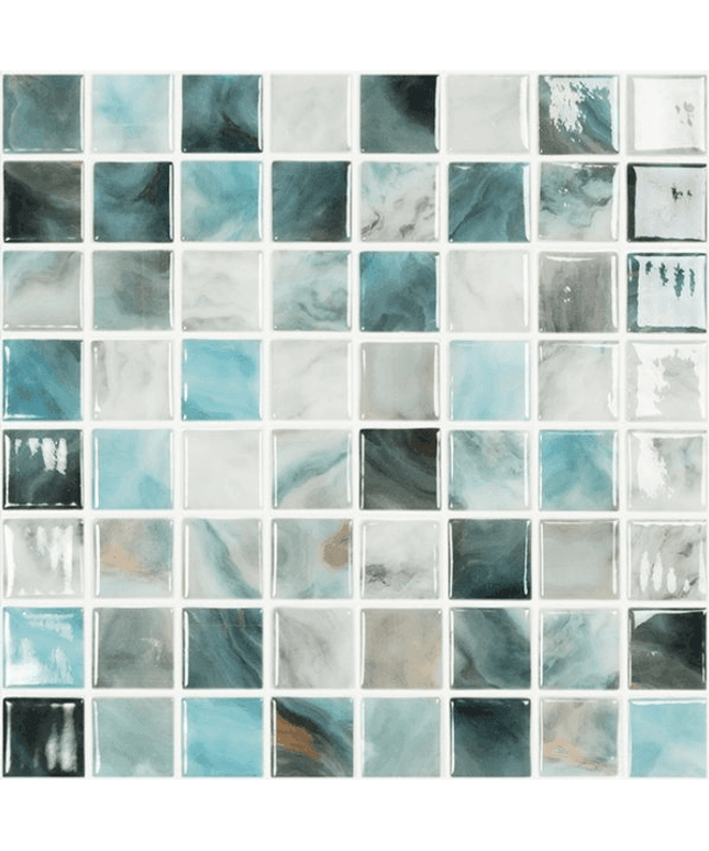 nature bright squares glass mosaic tile 1.5x1.5 br air force nature squares