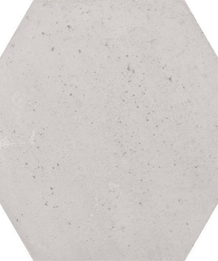 floor tiles hexagon porcelain 8x9 Hex Ash Grey