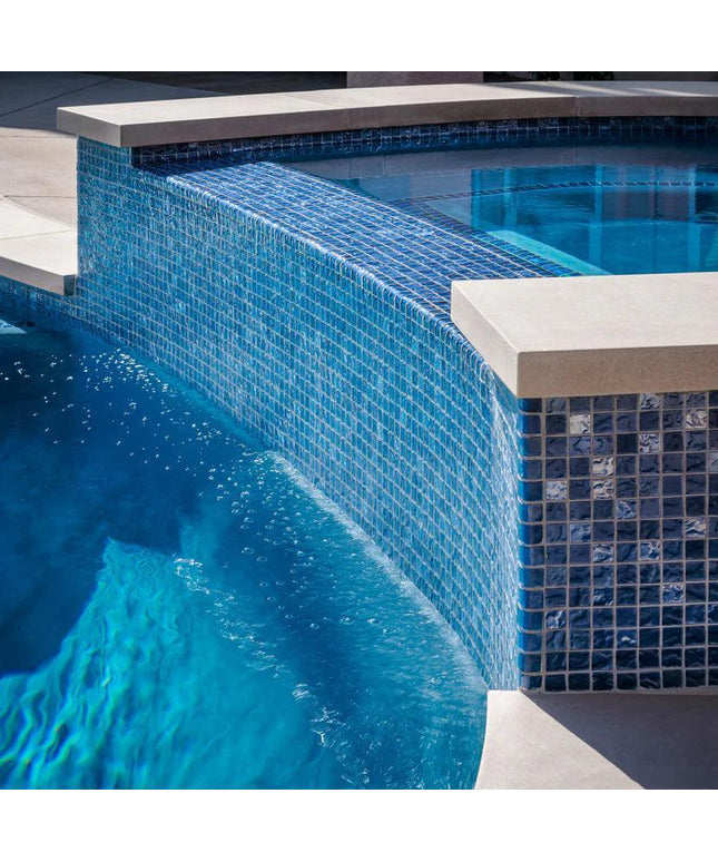 straight set lava glass 1x1 pool tile deep flow