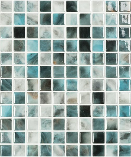 nature bright squares glass mosaic tile 1x1 br air force nature squares