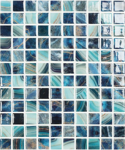 nature bright squares glass mosaic tile 1x1 br royal nature squares