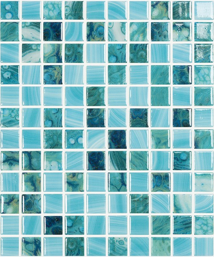 nature bright squares glass mosaic tile 1x1 br sky nature squares