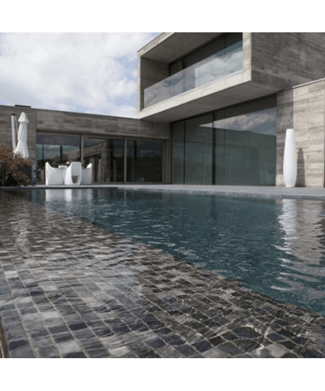 lux squares glass mosaic 1x1 