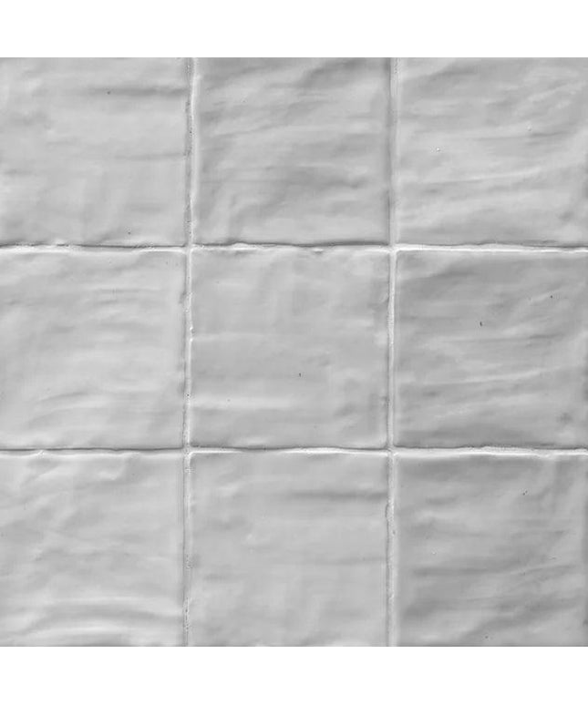Riad Grey Ceramic Tile Glossy 4x4