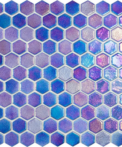 shell hexagon glass mosaic 1x1 Shell 551 Air