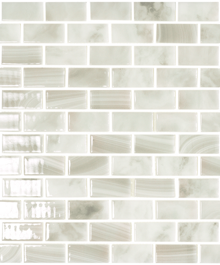 Nature Brick Glass Mosaic Tile 1X2