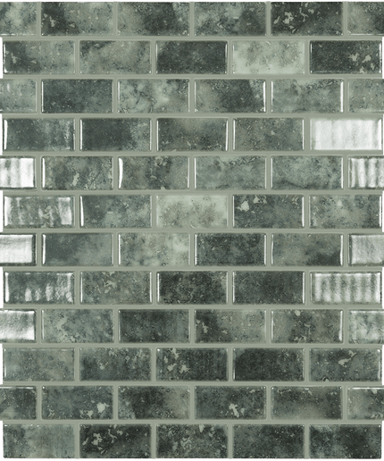 Nature Brick Glass Mosaic Tile 1X2