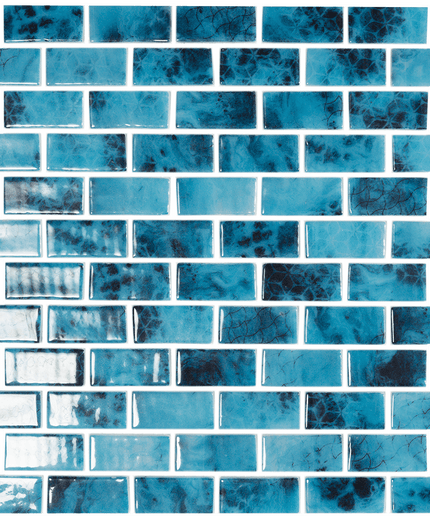 Nature Brick Glass Mosaic Tile 1X2