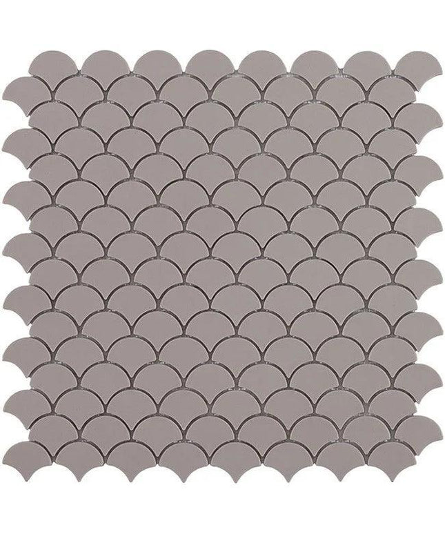 fish scales glass mosaic tile 1 1x1 4 Fish Scales Turquoise Matte