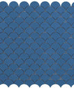 Fish Scales-Blue Matte