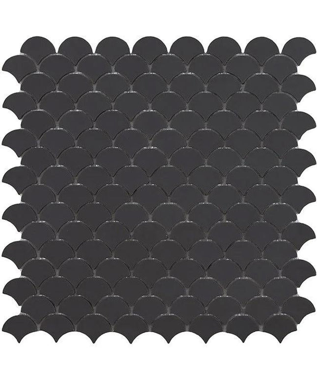 fish scales glass mosaic tile 1 1x1 4 Fish Scales 6004 DARK  BLUE BRILLO