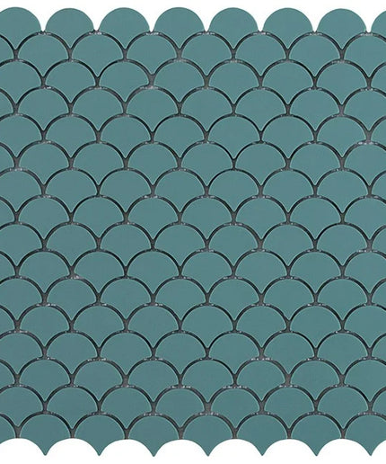 fish scales glass mosaic tile 1 1x1 4 Fish Scales 905 MATTE MOKA