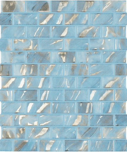 Oasis Brick Glass Mosaic Tile 1X2