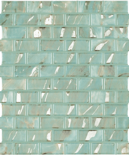 Oasis Brick Glass Mosaic Tile 1X2