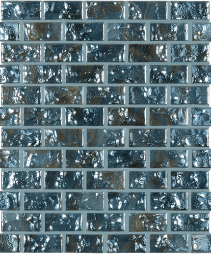 Level Brick Glass Mosaic Tile 1X2