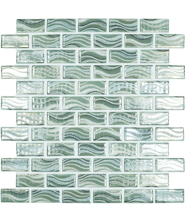 7806 Glitter Jade Brick tiles