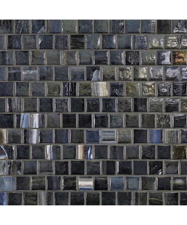 Pattern of black and gray tiles