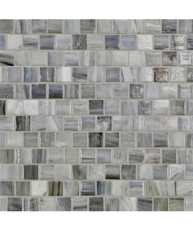 Pattern of gray and white tiles
