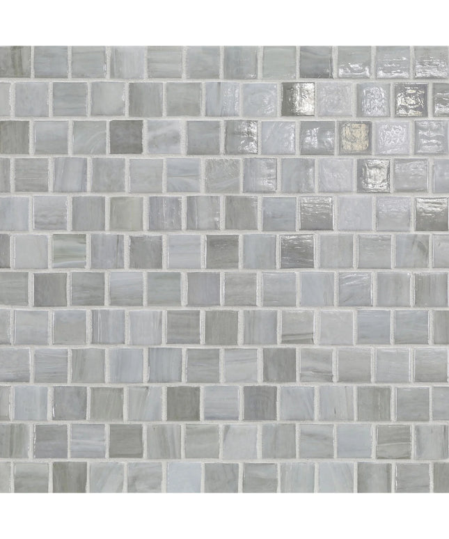 Gray mosaic tile pattern