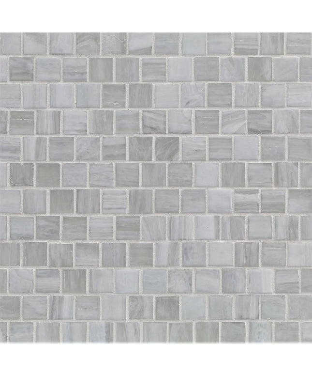Gray mosaic tile pattern