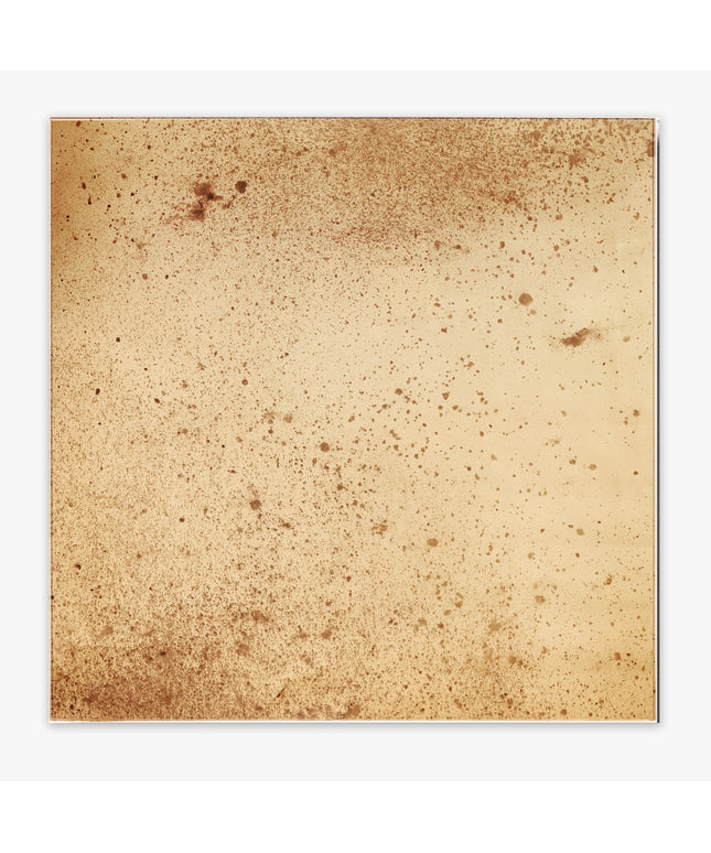 A square art print or canvas featuring a textured, vintage-style brown and beige speckled background, shown against a clean white backdrop.