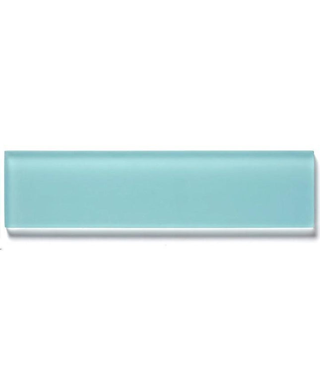 glass subway tile matte 2x8 Glass Azure