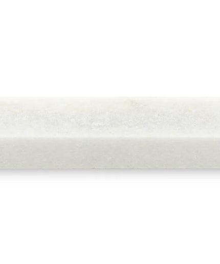 crystal white honed tile trims