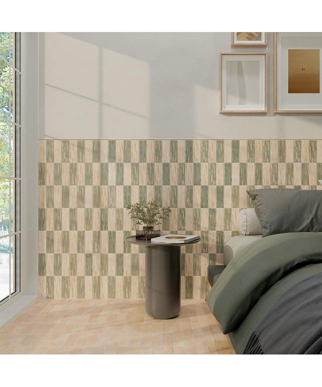 comb lime wall tiles subway mix 2x6