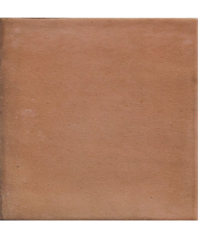Brown square tile with a textured surface
