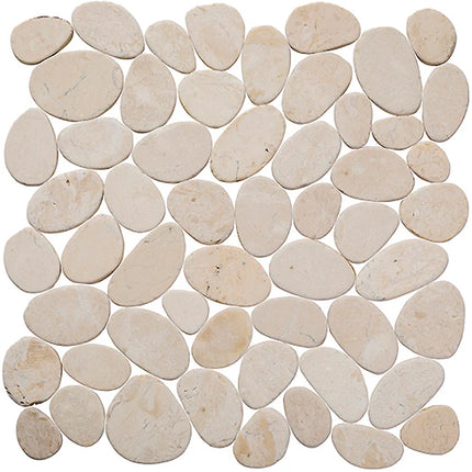 cobbles pebble tile tumbled 12x12 Cobbles Beige Marble