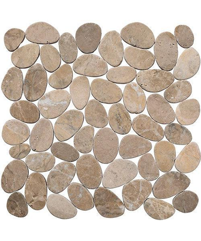 cobbles pebble tile tumbled 12x12 