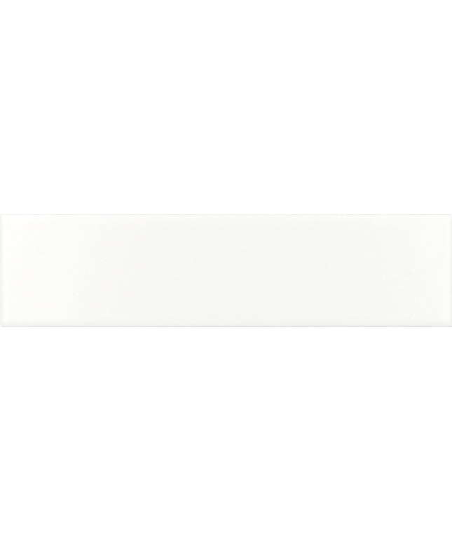 A plain white rectangular tile or swatch with a subtle gray border.