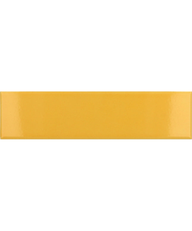Narrow rectangular yellow tile with a gradient effect