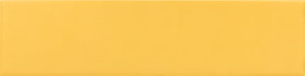 A solid, warm mustard yellow rectangular tile with a subtle glossy finish and rounded corners.