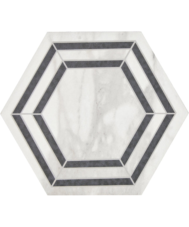 hexagon 8x8 bridal wall tile