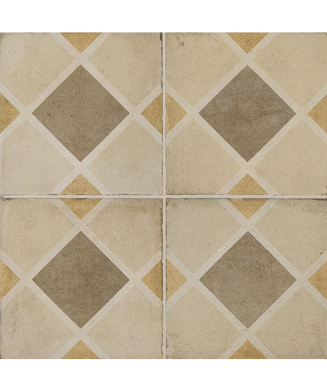 Quartetto Warm Glazed Porcelain Tile 8x8
