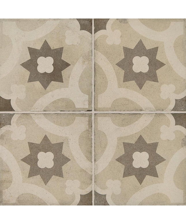 Quartetto Warm Glazed Porcelain Tile 8x8