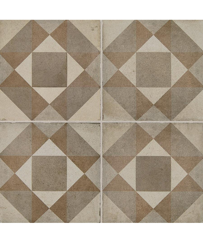 Quartetto Warm Glazed Porcelain Tile 8x8