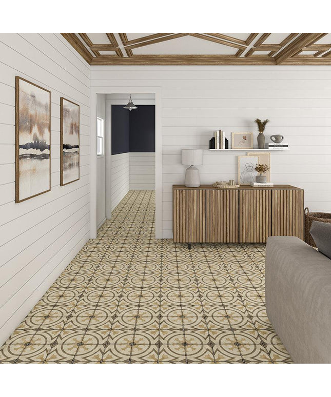 Quartetto Warm Glazed Porcelain Tile 8x8