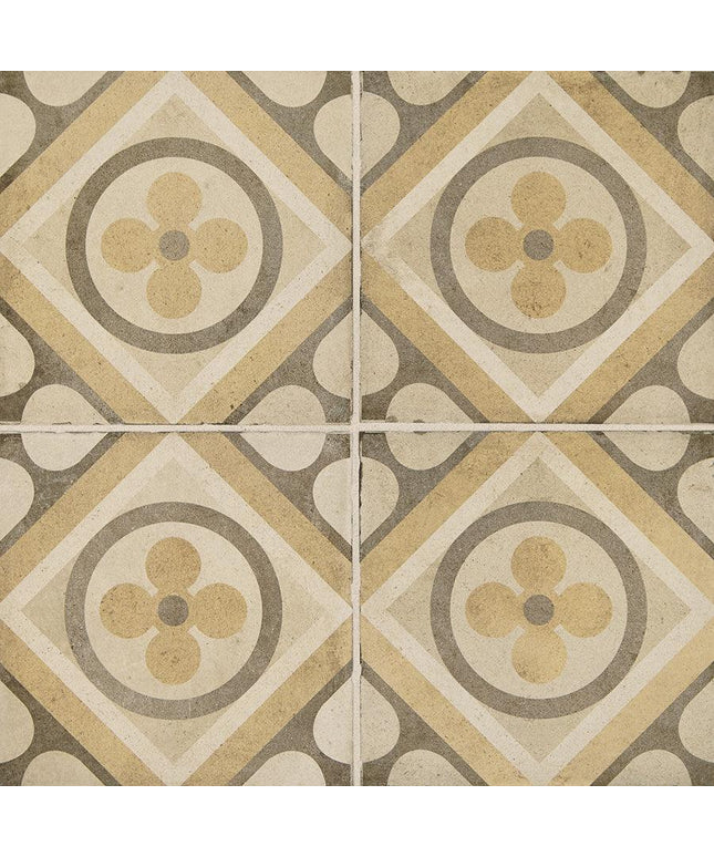 Quartetto Warm Glazed Porcelain Tile 8x8