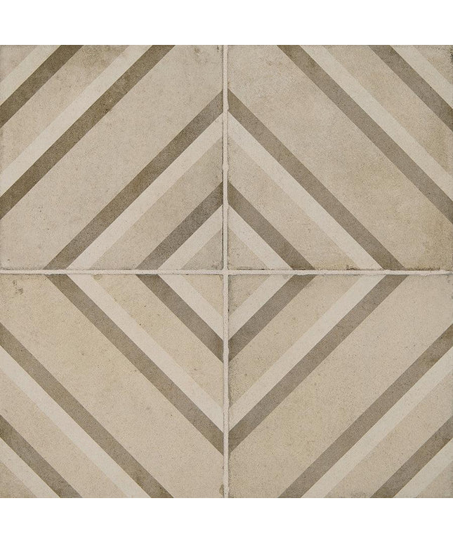 Quartetto Warm Glazed Porcelain Tile 8x8