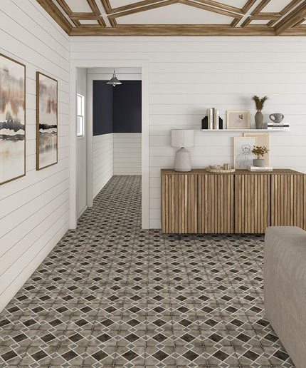 Quartetto Cool Glazed Porcelain Tile 8x8