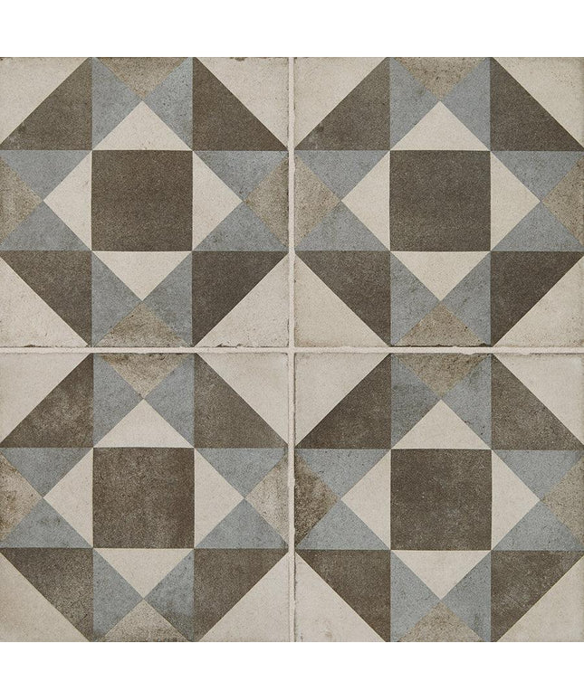 Quartetto Cool Glazed Porcelain Tile 8x8